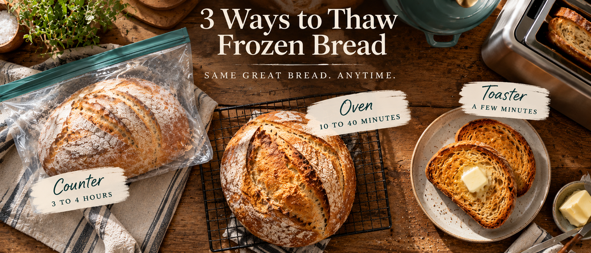 How to Thaw Frozen Bread: 3 Methods and When to Use Each