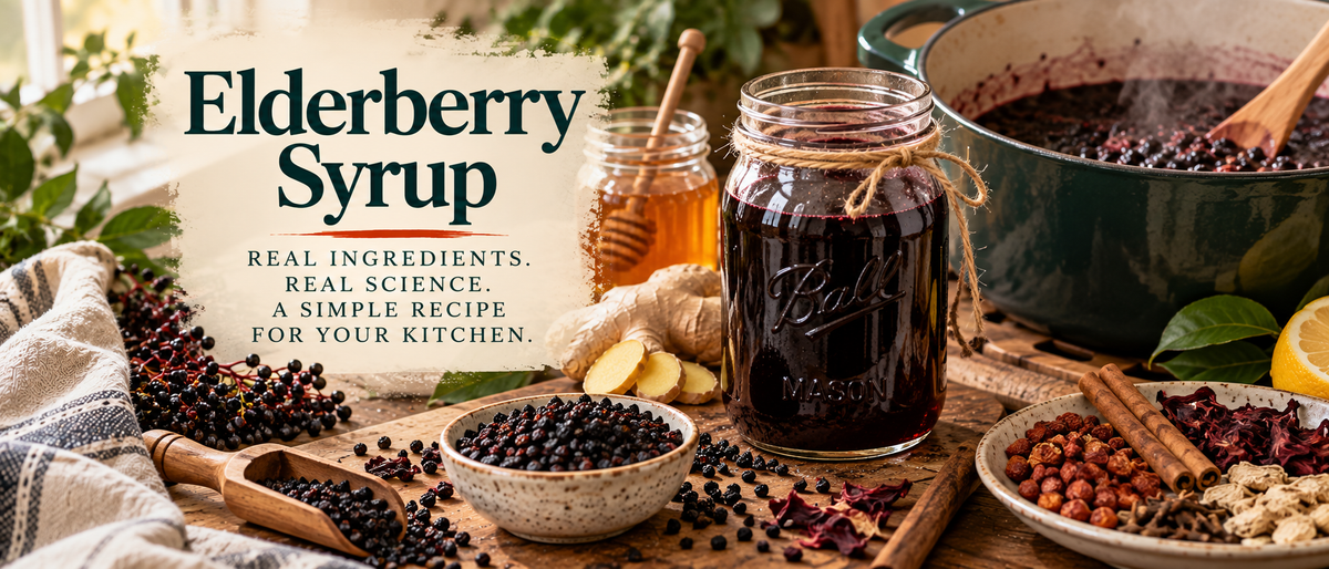 Elderberry Syrup: What It Is, What the Research Says, and How to Make Your Own