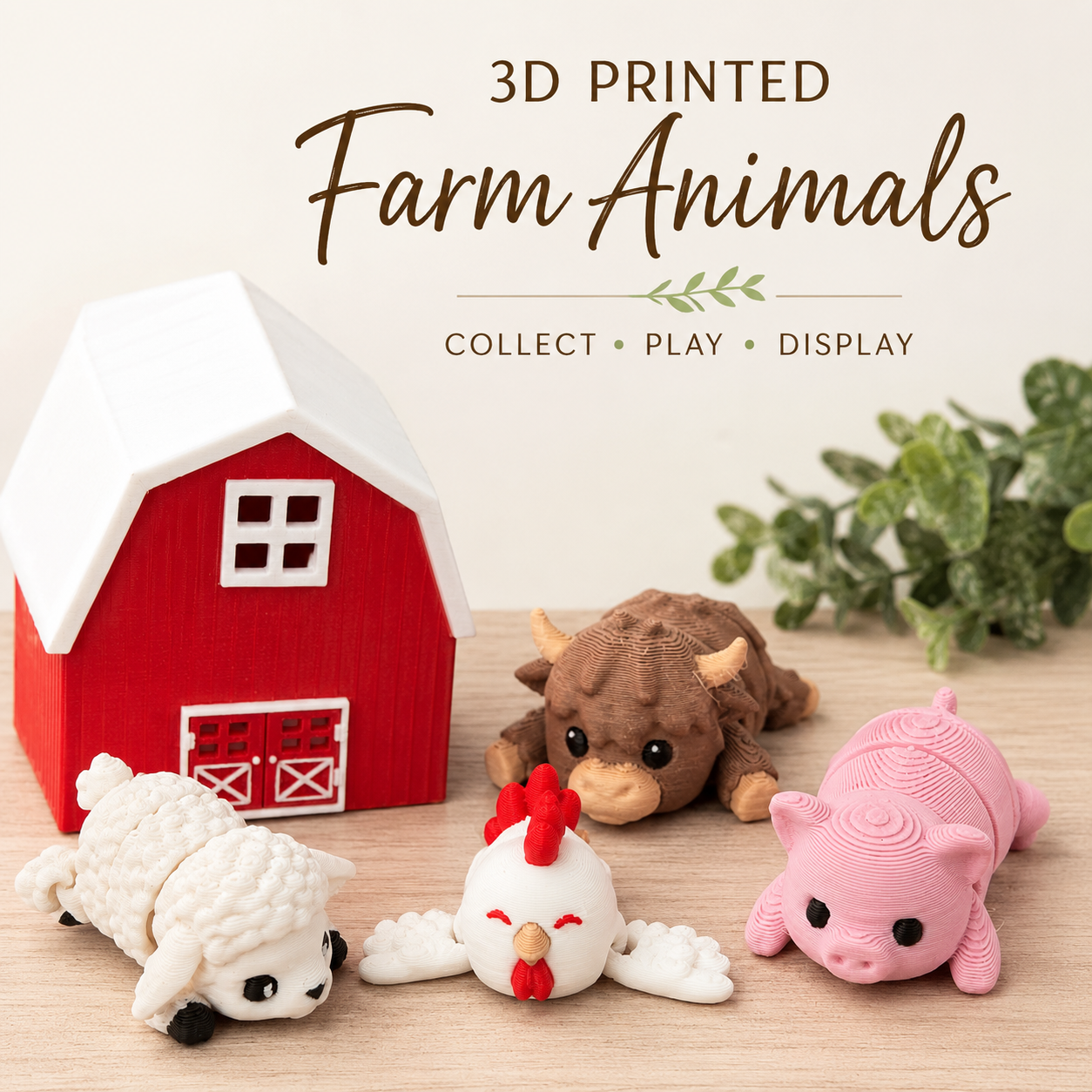 Tiny Farm | Barn + 4 animals