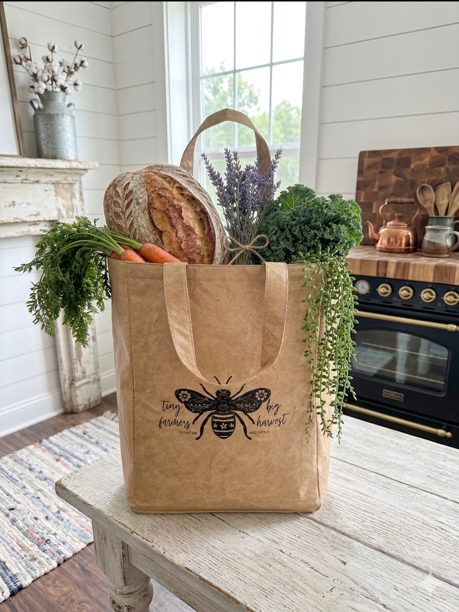 Market Tote - Tiny Farmers Big Harvest